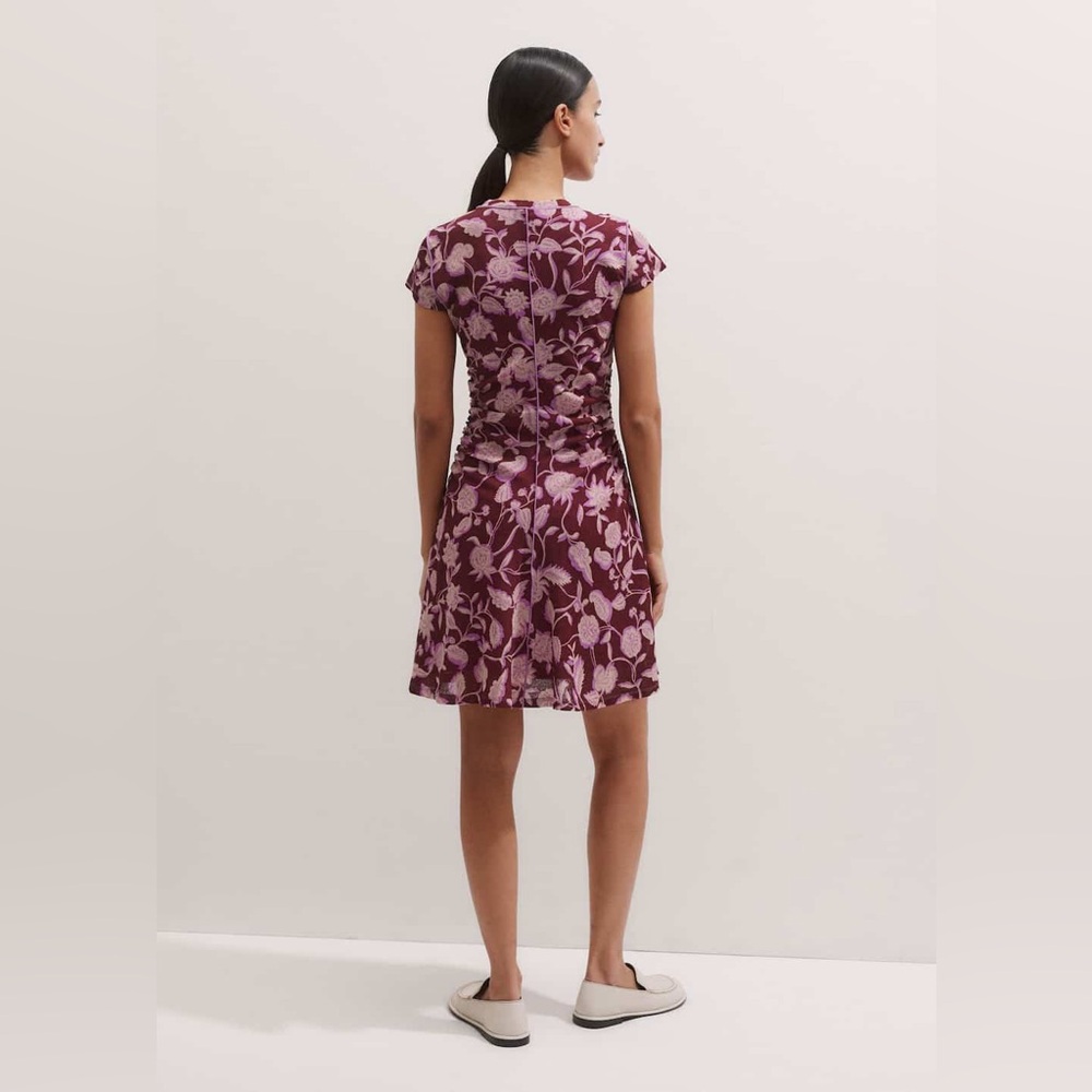 ME+EM Plum Floral Print Dress - Picture 5 of 9